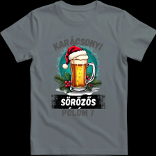 Createyou Ez a karácsonyi sörözős pólóm! - Férfi - Szürke - 3XL férfi póló