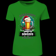 Createyou Ez a karácsonyi sörözős pólóm! - Női - Zöld - XL