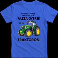 Createyou Fasza gyerek traktoron - Férfi - Királykék - XL