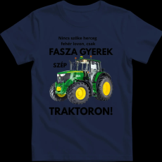 Createyou Fasza gyerek traktoron - Férfi - Sötétkék - XL