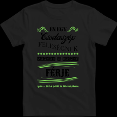 Createyou Feleségére büszke férj - Férfi - Fekete - XL