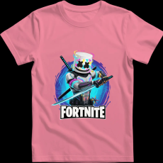 Createyou Fortnite egyedi póló 3 - Férfi - Pink - 3XL