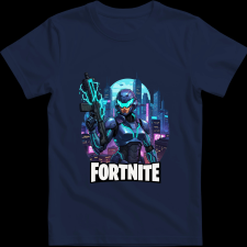 Createyou Fortnite egyedi póló 4 - Férfi - Sötétkék - 2XL férfi póló