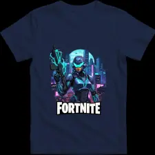 Createyou Fortnite egyedi póló 4 - Férfi - Sötétkék - 3XL férfi póló