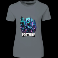 Createyou Fortnite egyedi póló 4 - Női - Szürke - 2XL női póló