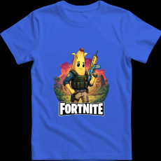 Createyou Fortnite egyedi póló 5 - Férfi - Királykék - M