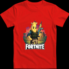 Createyou Fortnite egyedi póló 5 - Férfi - Piros - L férfi póló