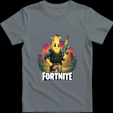 Createyou Fortnite egyedi póló 5 - Férfi - Szürke - 2XL férfi póló