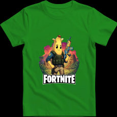 Createyou Fortnite egyedi póló 5 - Férfi - Zöld - L