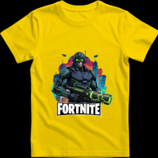 Createyou Fortnite egyedi póló 6 - Férfi - Sárga - S férfi póló