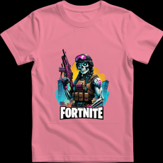 Createyou Fortnite egyedi póló - Férfi - Pink - S