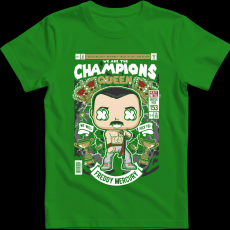 Createyou Freddy Mercuri Queen - Férfi - Zöld - 3XL