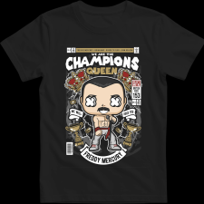 Createyou Freddy Mercuri Queen - Gyermek - Fekete - L gyerek póló