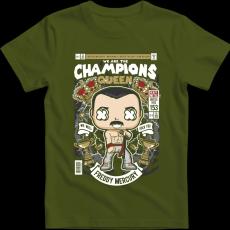 Createyou Freddy Mercuri Queen - Gyermek - Sötétzöld - XS