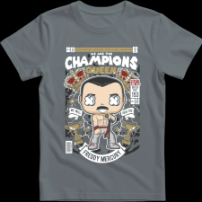 Createyou Freddy Mercuri Queen - Gyermek - Szürke - L gyerek póló