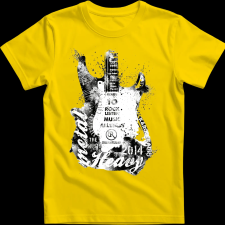 Createyou Gitár - Férfi , Sárga , M férfi póló