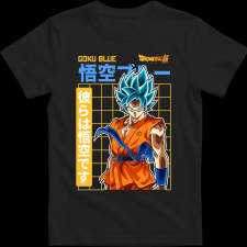 Createyou GOKU BLUE - Férfi - Fekete - L férfi póló