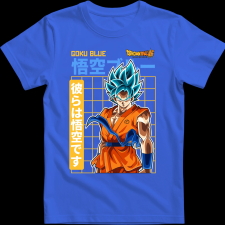 Createyou GOKU BLUE - Férfi - Királykék - 2XL férfi póló