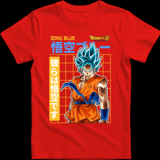 Createyou GOKU BLUE - Férfi - Piros - XL