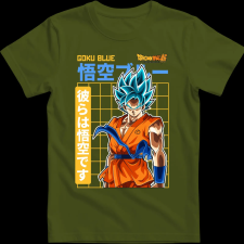 Createyou GOKU BLUE - Férfi - Sötétzöld - XL férfi póló