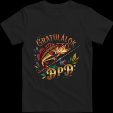 Createyou Gratulálok apa - Férfi , Fekete , L