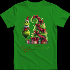 Createyou Grinch,Boldog Karácsonyt! - Férfi - Zöld - 2XL