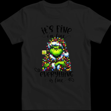 Createyou Grinch - Férfi - Fekete - 2XL férfi póló