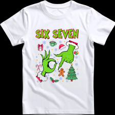 Createyou Grinch six seven - Férfi - Fehér - 3XL férfi póló