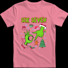 Createyou Grinch six seven - Férfi - Pink - 2XL férfi póló