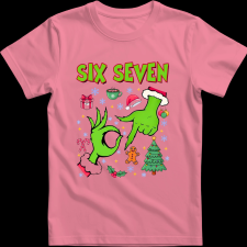 Createyou Grinch six seven - Férfi - Pink - M férfi póló