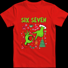 Createyou Grinch six seven - Férfi - Piros - 2XL