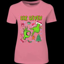 Createyou Grinch six seven - Női - Pink - L női póló