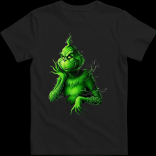 Createyou Grinch szaggatott - Gyermek - Fekete - M gyerek póló