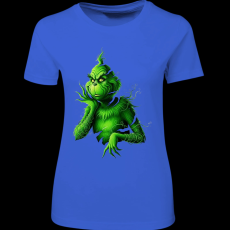 Createyou Grinch szaggatott - Női - Királykék - 2XL