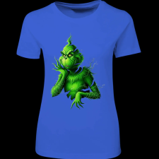 Createyou Grinch szaggatott - Női - Királykék - M női póló