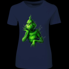 Createyou Grinch szaggatott - Női - Sötétkék - 2XL női póló