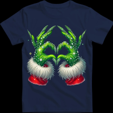 Createyou Grincs szív - Férfi - Sötétkék - S férfi póló