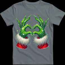 Createyou Grincs szív - Gyermek - Szürke - XL