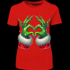 Createyou Grincs szív - Női - Piros - XL