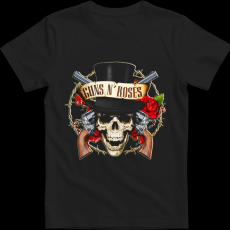 Createyou Guns N' Roses - Férfi - Fekete - 3XL