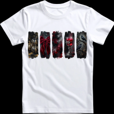 Createyou Halloween...vörös,csajos - Férfi , Fehér , 2XL
