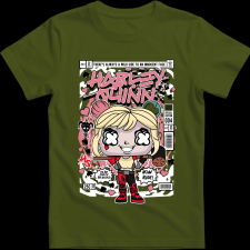 Createyou Harley Quinn - Férfi - Sötétzöld - 3XL férfi póló