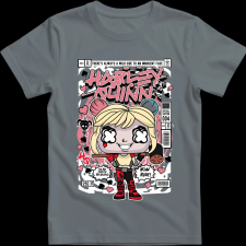 Createyou Harley Quinn - Gyermek - Szürke - XS gyerek póló