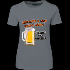 Createyou Hetente 3 nap iszok sört! - Női - Szürke - XL