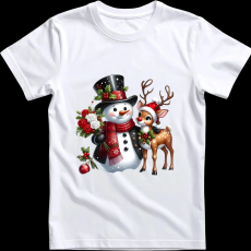 Createyou Hóember szarvassal - Férfi - Fehér - 2XL