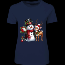 Createyou Hóember szarvassal - Női - Sötétkék - M