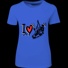 Createyou I love Hockey - Női , Királykék , M