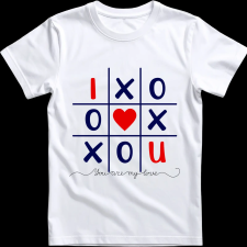 Createyou I Love You amőba - Férfi , Fehér , S férfi póló