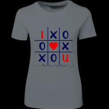 Createyou I Love You amőba - Női , Szürke , M női póló
