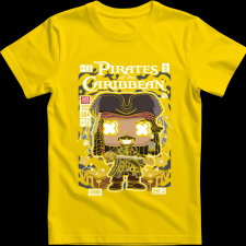 Createyou Jack Sparrow Pirates Of The Caribbean - Férfi - Sárga - XL férfi póló